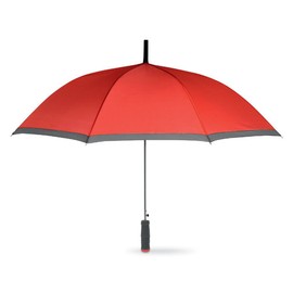 Automatic Umbrella with Soft Grip Matching Case 8 Segments Five Colours to Choose From, red