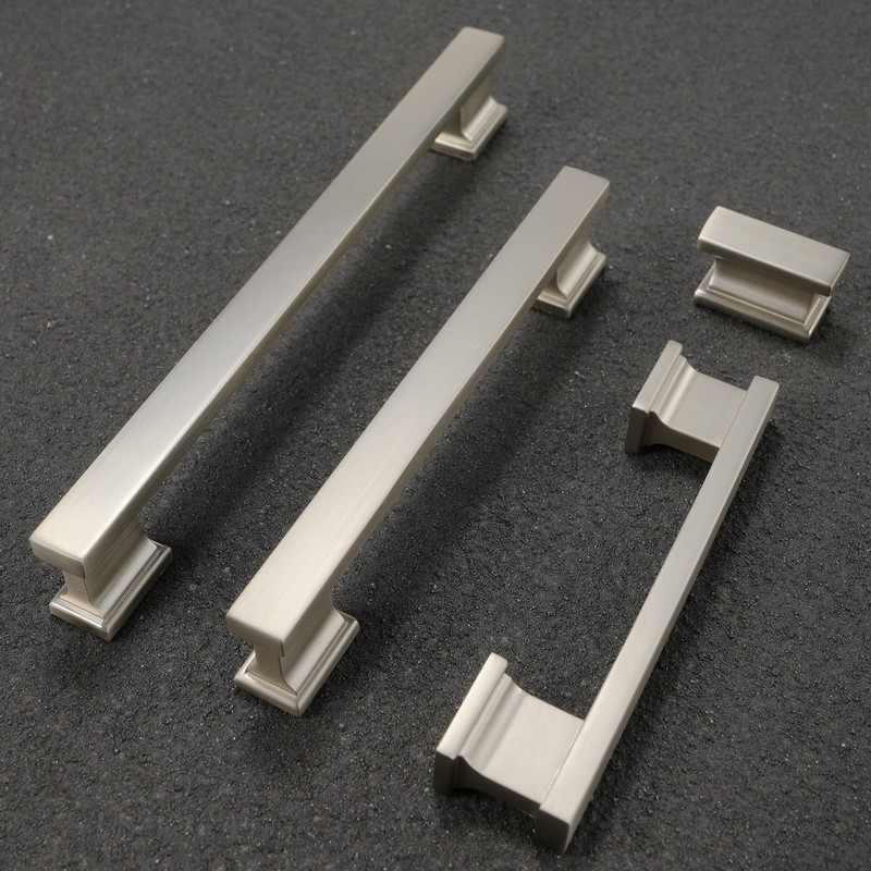 COTYKILEY 10 Pack 5 Inch(128mm) Brushed Satin Nickel Cabinet Handles
