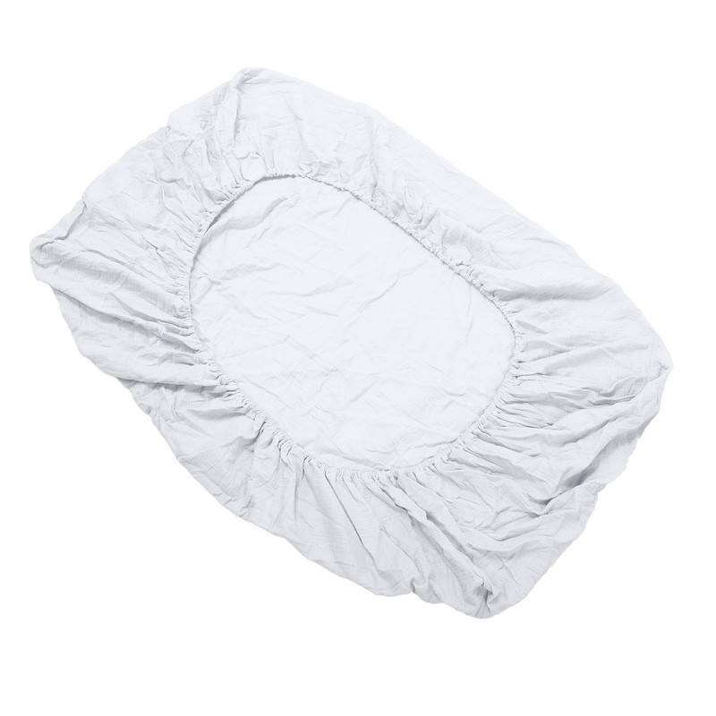 Fitted Crib Sheet Full Cotton Crinkle Fabric Soft Breathable Comfortable