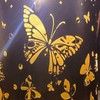 Butterfly Solar Lanterns Outdoor Hanging, Hollowed-Out Metal Waterproof LED Garden