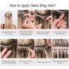 Nano Ring Hair Extensions Human Hair Nano Beads Pre Bonded