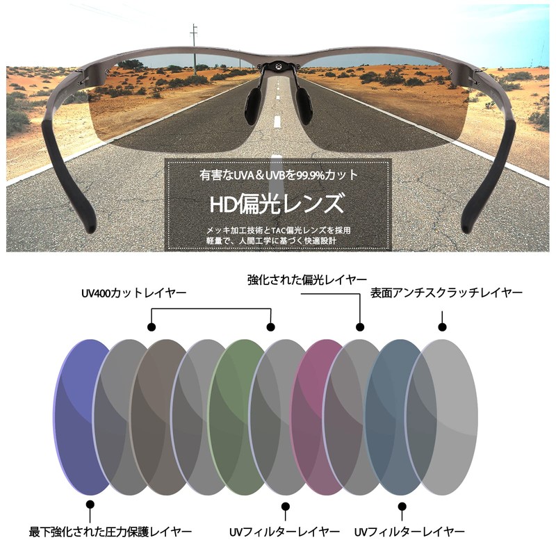 FEISEDY Polarized Photochromic Sunglasses Men UV400 Oval Square Small Alloy