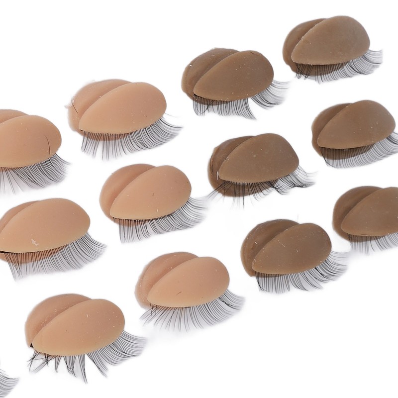 9 Pairs Replaced Eyelids Silicone Removable Eyelids with Lashes for