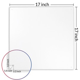 American Built Pro Home Improvement Access Cover for Drywall, HIPS, Wall Access Door, White, Textured,17"x17" 0D Plumbing, Electrical Access, No Hinges or Springs