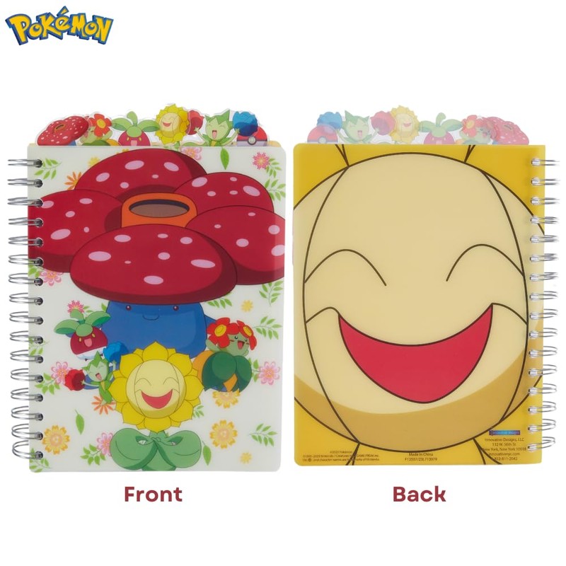 Innovative Designs Pokémon Tab Journal Notebook, Spiral Bound, 144 Lined