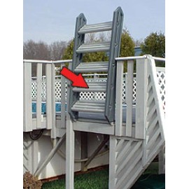 Fanta-Sea® Swing-Up Ladder Step for Fanta-Sea Swimming Pools - Brown (Single Step Only)