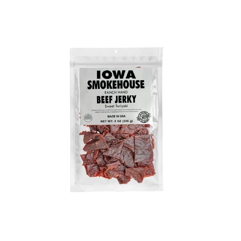 IOWA SMOKEHOUSE Ranch Hand Beef Jerky (Sweet Teriyaki, 8 oz)