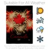 Ornament Collection Firework Canada Day Burlap House Flag Pack Provinces