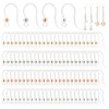 PH PandaHall 100Pcs Plastic Clear Earring Hooks Non-Allergenic Ear Wire,