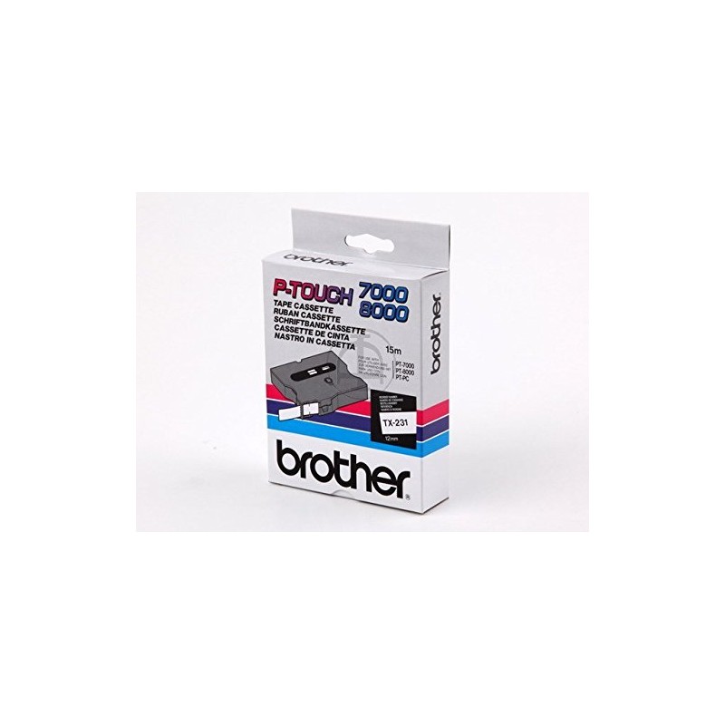 Brother Original) Brother P-Touch 8000 (Labelling Tape – Black on