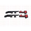 overlay 2PCS Matte Black Red AT4 Emblem Sierra Fit 2019-2022