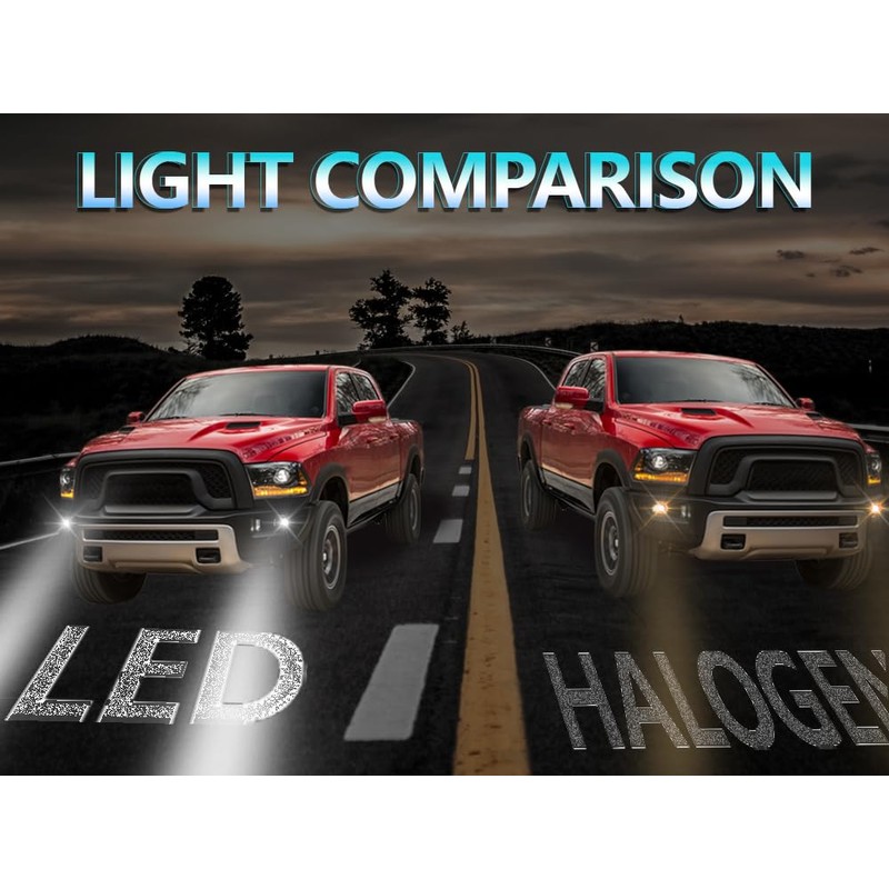 PIT66 LED Fog Light, Compatible with 2015-2020 Ford F150/2017-2018 Ford