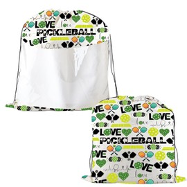 JYTAPP Pickleball Gifts Pickle Ball Game Sports Equipment Drawstring Storage Bag Travel Organizer Pickle Ball Player Gifts