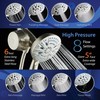 AquaCare Magneton 8-setting Magnetic Docking Hand Shower with Built-in Shower