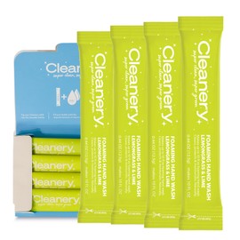 Hydrating Foaming Hand Soap Refill Powder Concentrate 4 Pack Moisturizing Hand Wash, No Harsh Chemicals, Cruelty Free, Eco-Friendly, Makes 10oz Each, Lemongrass & Lime Scent