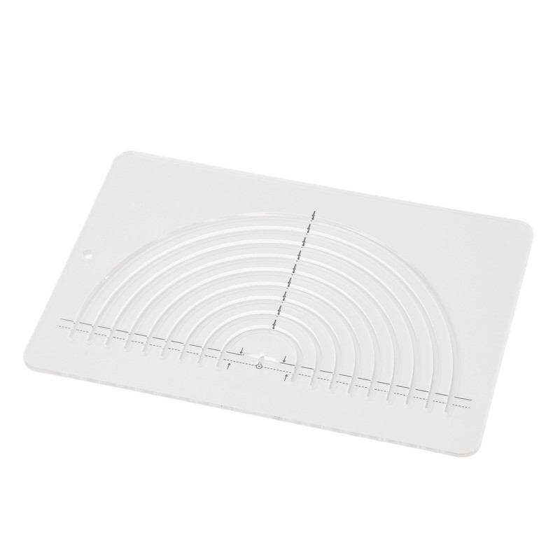 Circle Quilting Ruler Semicircle Durable Clear Acrylic Highly Accurate Wide