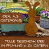 Rostikal Easter Bunny Set of 2 - Handmade Rust Metal