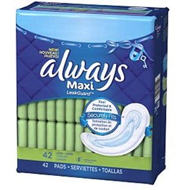 Always Maxi Long Pads - Super - 42 ct