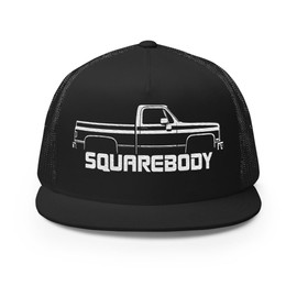 JG Infinite 1987 Silverado C10 Chevy Truck hat for Square Body Pickup Owners 5 Panel Trucker Cap