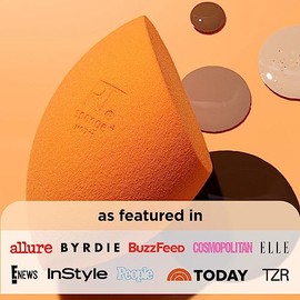 Real Techniques, Paquete de 2 Esponjas Miracle Complexion, Esponja de Maquillaje Multifuncional 3 en 1, Tecnologa de Espuma                           