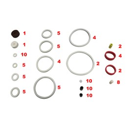Game Room Guys Assorted White Pinball Rubber Ring Kit 98 Pieces