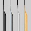 Shozafia 5 Pack Finger Pulls for Cabinets, Streamlined Long Concealed