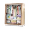 Portable Closet Organizer with Waterproof Cover Storage Shelves Rack Wardrobe