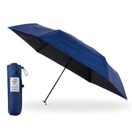 Moon Bat 30244 30245 30245 3 Second Urawaza 100% Light Shielding UV Protection Parasol Folding Umbrella, 21.7 inches (55 cm), blue