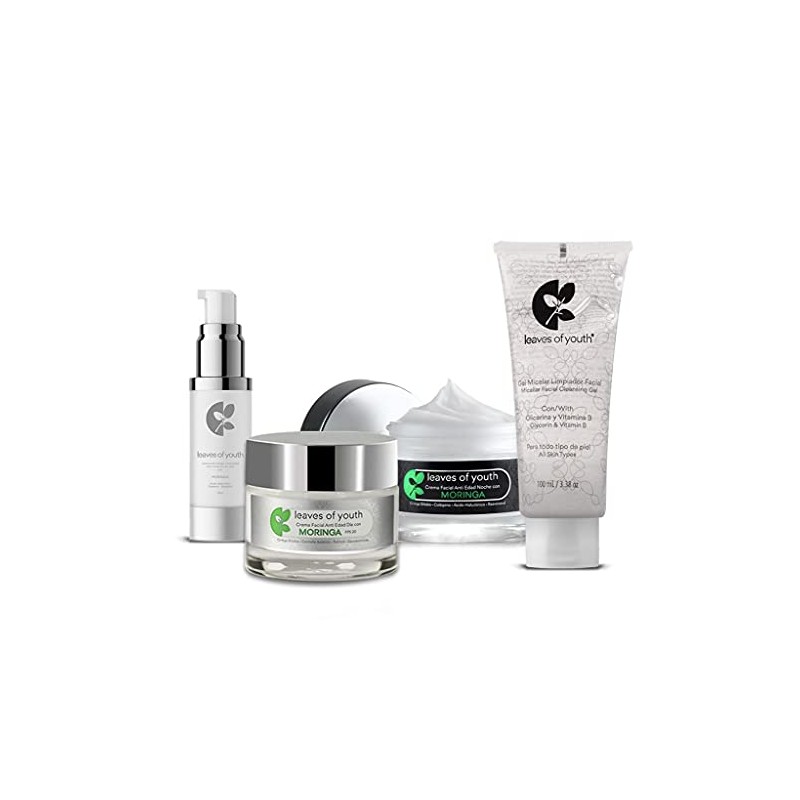 Kit Facial Antiarrugas Antioxidante Antienvejecimiento Cremas Hidratantes Día Noche Contorno