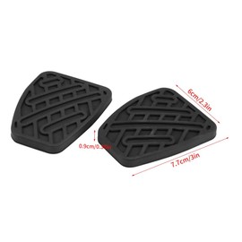 Brake Clutch Pedal Cover, 1 Pair Car Brake Clutch Pedal Pad Rubber Cover for 2007-2016 46531JD00A