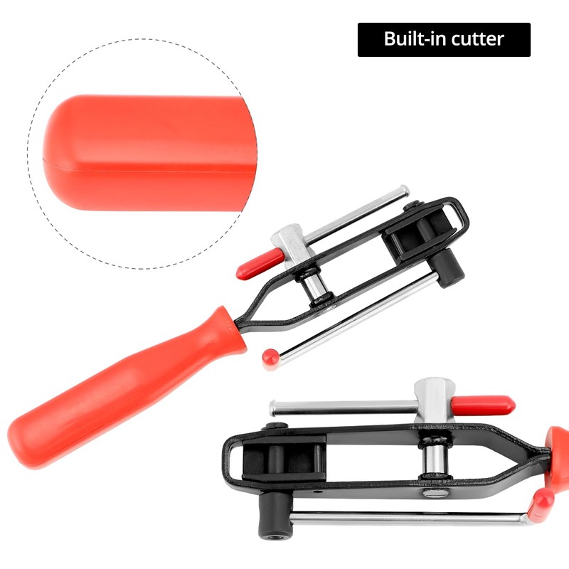 QWORK Auto Joint Banding Boot Axle Clamp Pliers with 20PCS