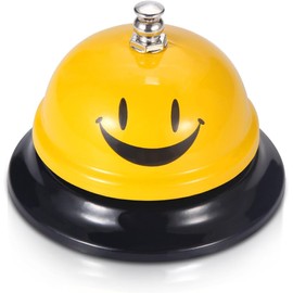 Heyumybit Call Bell,Service Bell,8.5cm Diameter 6cm Height,Reception Desk Table Service Counter Ringing,Kitchen Bar Called,Applicable To Restaurant/Hotel/Bar/School