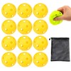 Charmoon Baseball Batting Practice Perforated Balls, 2.8 inches (72 mm),