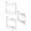 Moko Design Shower Shelf Double Corner Shelf with Drilling Including