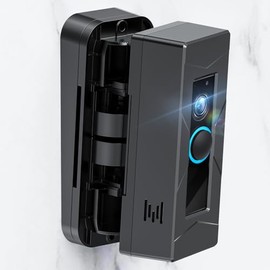 Dedicated Mounting Bracket for Ring Doorbell, Ring Camera Doorbell Mount with Inclined Plate and Angle Mount, for Apartment School Hotel(Not included doorbell)