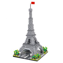 LULUFUN Micro Blocks Eiffel Tower Block Set, Building, Banks of the Seine in Paris, Toys, Assembly, Eiffel Tower, Killing Time, Kids, Adults, Gift, Birthday, Christmas, Decor (3585PCS)