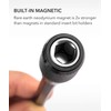 QWORK 3 Pcs 1/4 Inch Hex Shank Quick Release Bar