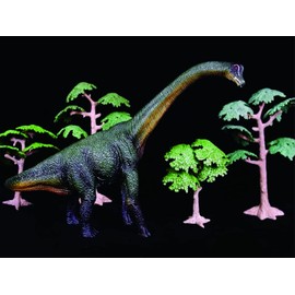 Gemini&Genius Dinosaur Toys Brachiosaurus a Long Neck Dinosaurs Action Figure Birthday Gift and Collection Dino World Model Toys for Kids(Dark Green)