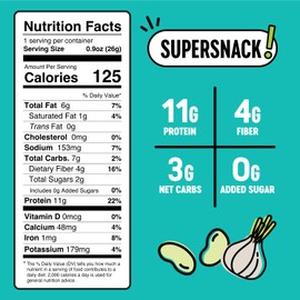 The Only Bean High Protein Snacks, Healthy Snacks for Adults and Kids, Vegan and Low Carb Snacks, Individual Gluten Free Keto Snacks - Bean Snacks (Ranch) - 0.9oz (Pack of 10)