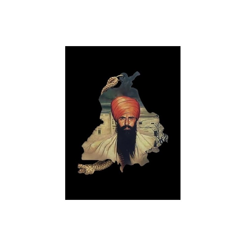 Punjab Model Car Dashboard Figurine Sikh Punjabi Religious Wooden One