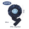 2 Pieces Of Satin Nightcaps, Elastic Double-Layered Nightcaps, Women'S Nightcaps,
