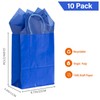 AZOWA Royal Blue Gift Bags with Tissue Paper Medium Royal