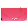 Girly Handbags Ladies Vintage Gold Tone Flat Clutch Bag Small