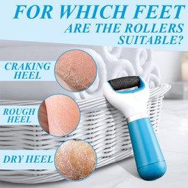 COYUN 10 Stück Ersatzrollen - Extra Grob - Zum Entfernen Harter Haut - Pediküre Fußpflege Set