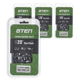 8TEN Ripping Chainsaw Chain 20 Inch .050 3/8 70DL For Echo CS-590 Poulan PP5020AV Jonsered 2063 Makita DCS510 (4 Pack)