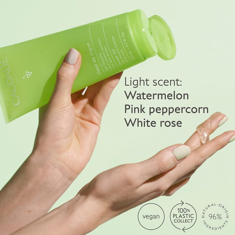 Caudalie Gel de Ducha Hidratante Corporal Fleur de Vigne, Vegano,