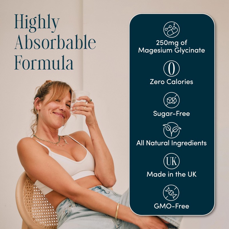 Healthy Metal Magnesium Drink Mix Sachets for Sleep, Relaxation &