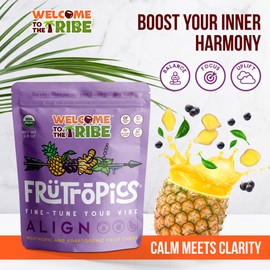 WELCOME TO THE TRIBE FrüTrōpics® (Align) - Nootropic and Adaptogenic Fruit Chews 2 oz | Focus, Balance, Energy, Mood | Organic, Vegan (2-Pack)