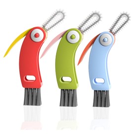 3 in 1 Cup Lid Gap Cleaning Brush Set, 3PCS Multifunctional Bottle Cleaner Bottle Cleaning Brush for Bottle Gaps Home Kitchen Cleaning Tools