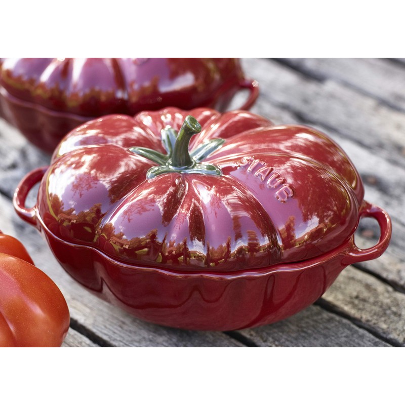staub 40511-855 Tomato Cocotte 40511-855 Tomato Cocotte 40511-855 Ceramic Cocotte